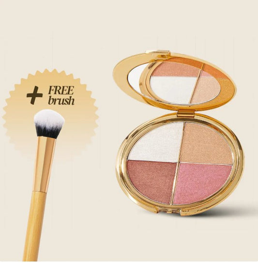 Glow Palette compact with free angled brush